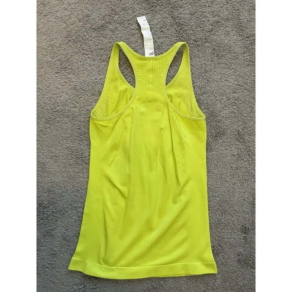 Fabletics Delta Seamless Tank Top III In Citron Neon Yellow Green Size XS - Picture 9 of 12